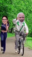 Dil to Pagal Hai song - Modi Ji & Smriti - Funny Dance - #shorts