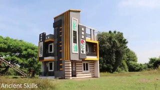 [Full Video] Building Creative A Modern 3-Story Mud Villa House in The Forest By Ancient Skills