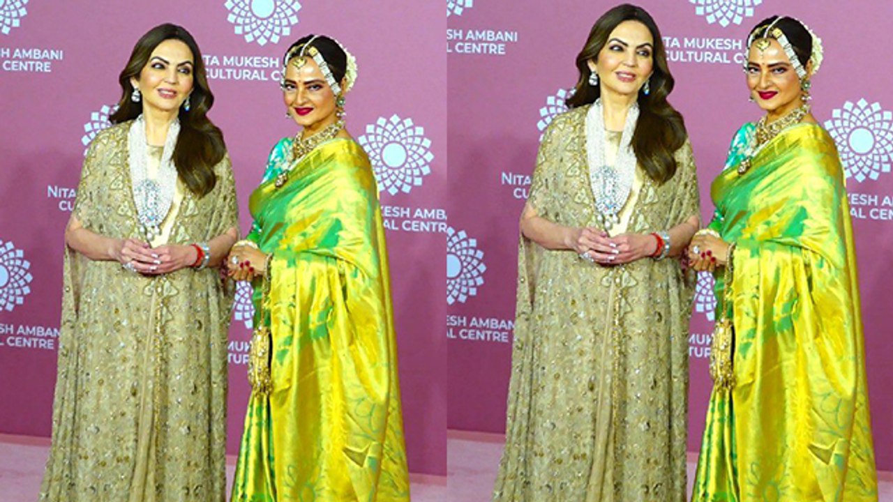 Nita Ambani Cultural Center Launch: Rekha Green Saree, Neeta Ambani Kaftan Look Video Viral |Boldsky