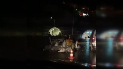 Kontrolden çıkan ticari araç takla attı: 1 ölü, 2 yaralı