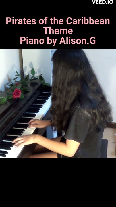Pirates Of The Caribbean Theme (Piano) ｜ Piano by Alison.G | Dailymotion video | Theme music