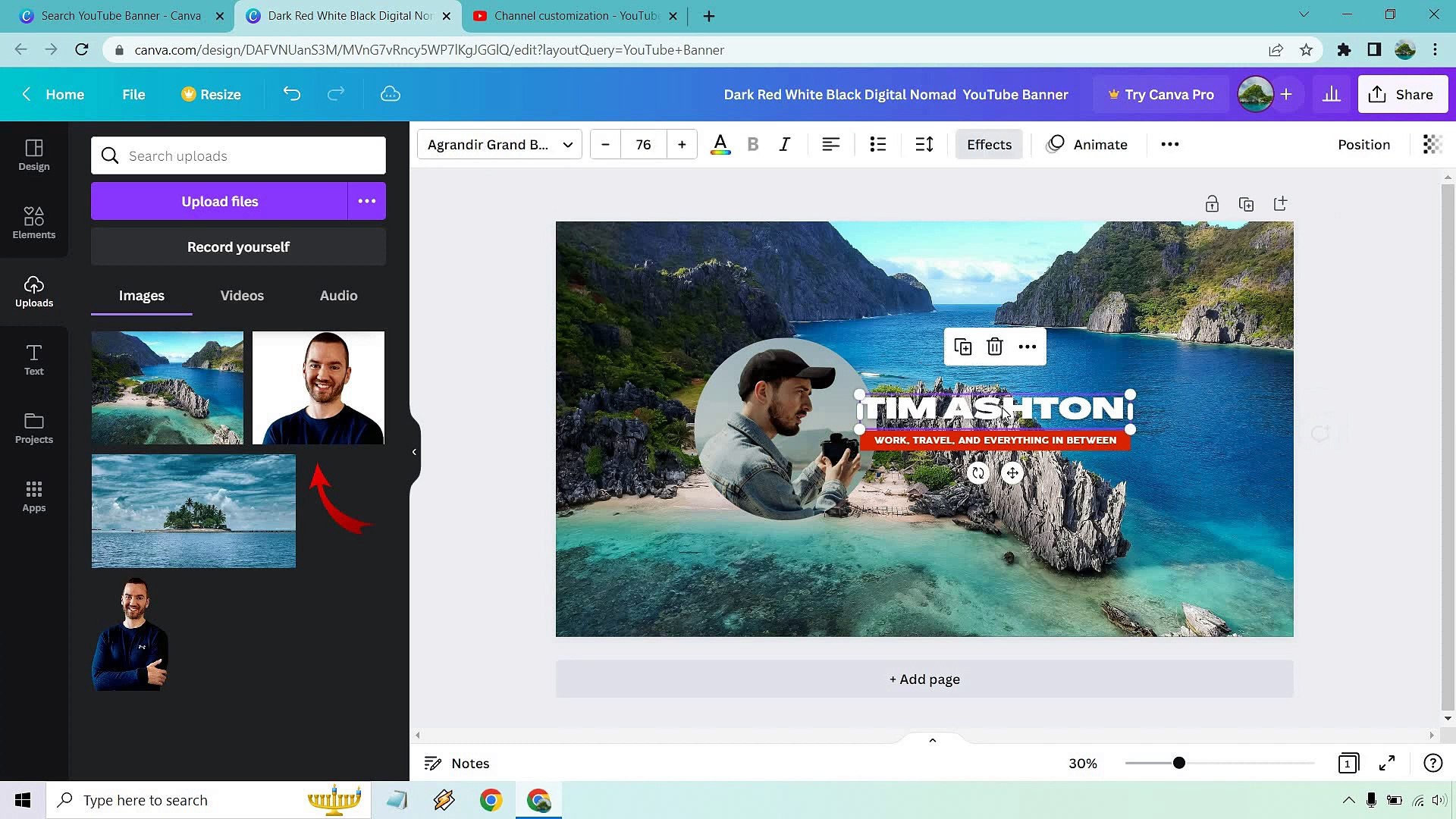 ⁣How to make youtube banner on canva | How to make youtube banner easy way