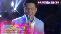 Ogie gives praise by singing 