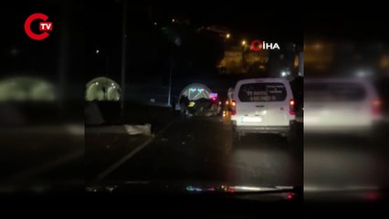 Kontrolden çıkan ticari taksi araç takla attı: 1 ölü, 2 yaralı