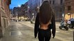 Milano sokaklarında Hande Erçel rüzgarı! Derin sırt dekolteli pozuna milyonlarca beğeni yağdı