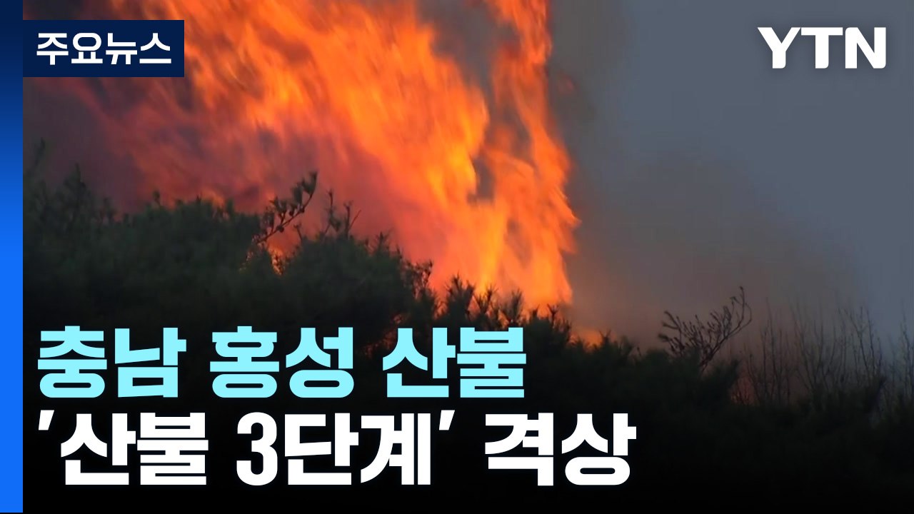 충남 홍성 산불...'산불 3단계' 격상해 진화 총력전 / YTN