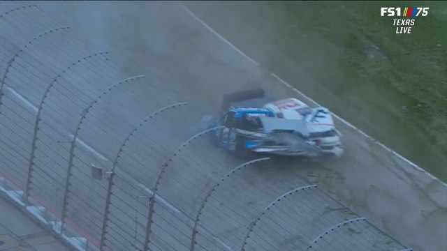 Nascar Truck Series 2023 Texas Race Thompson Mills Hutchens Huge Crash