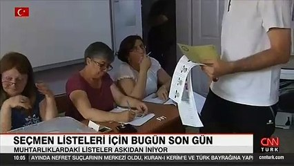 Seçmen listeleri için bugün son gün