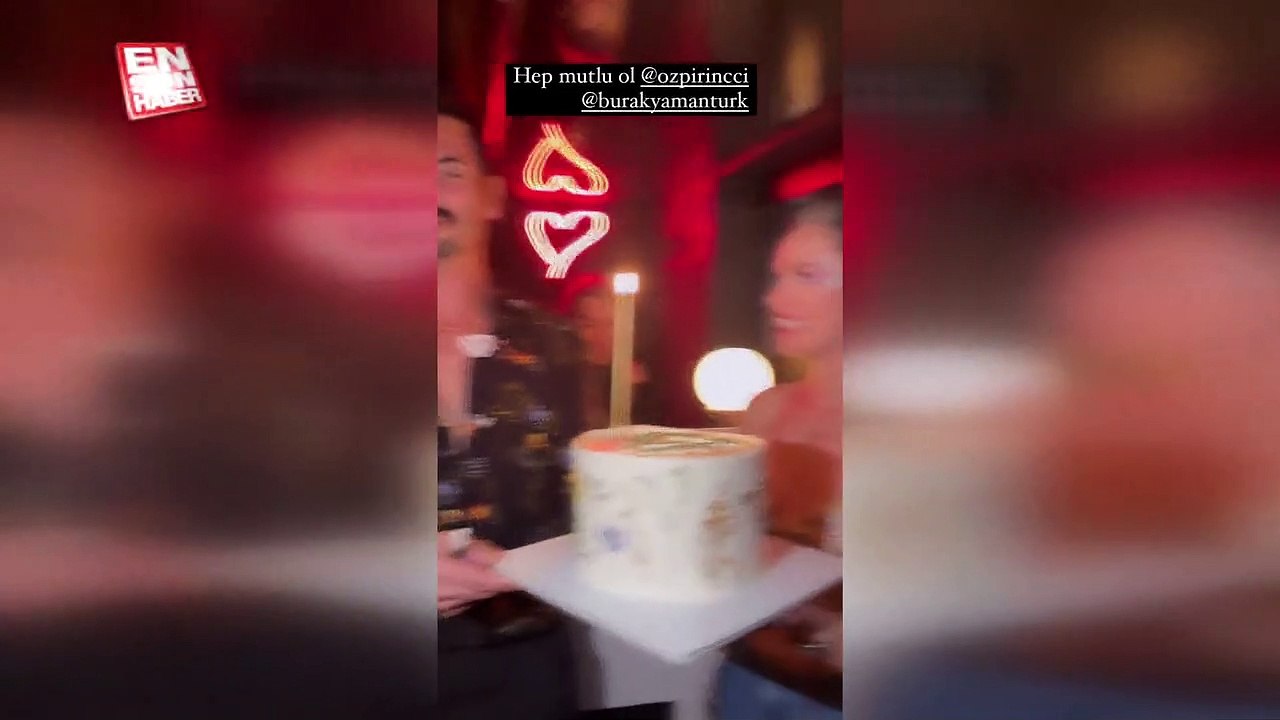 Oyuncu Özge Özpirinçci'nin doğum günü kutlaması