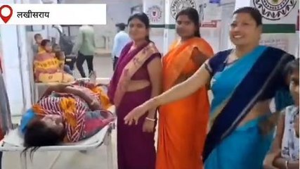 लखीसराय: चैती दुर्गा पूजा विसर्जन के दौरान टूटी चौकी, मची भगदड़ में महिला जख्मी