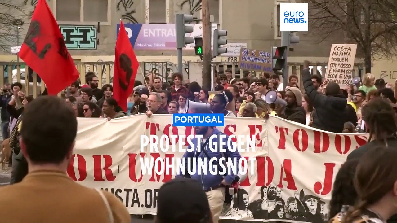 'Wohnen, ein Recht für alle': Tausende protestieren in Portugal gegen Wohnungsnot und Mietwucher