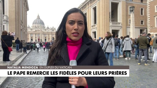 Le pape François remercie les fidèles pour leurs prières