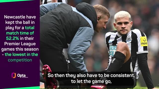 Ten Hag urges referees to 'act' on Newcastle's time-wasting tactics