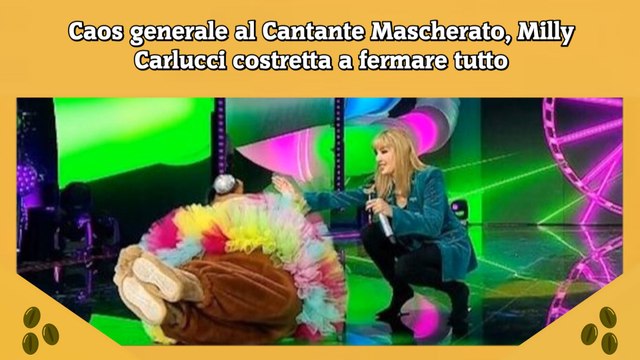 Caos generale al Cantante Mascherato, Milly Carlucci costretta a fermare tutto