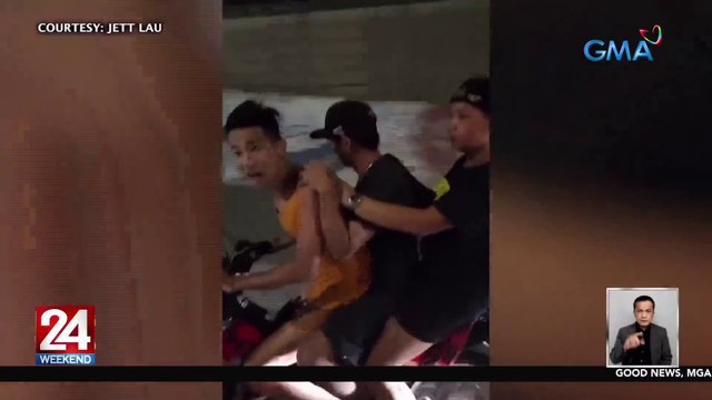 3 suspek umano sa panghoholdap, naaresto sa tulong ng video ng mga humabol na rider | 24 Oras Weekend