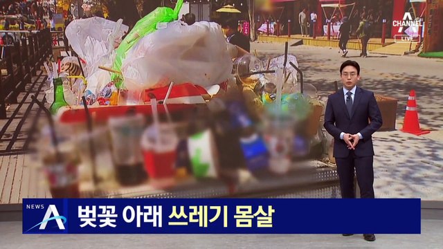 벚꽃 아래 ‘쓰레기 몸살’…밤낮없는 공연 소음도