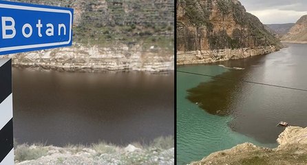 Botan Çayı’nın rengi siyaha döndü