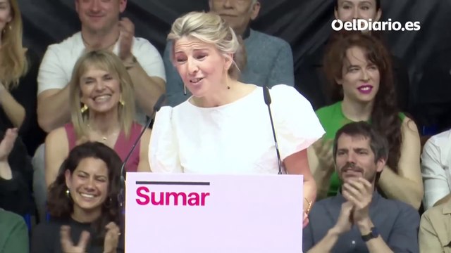 Yolanda Díaz agradece a todos los políticos presentes en la presentación de su candidatura y tiene la mano a Podemos: Queda mucha gente por sumar