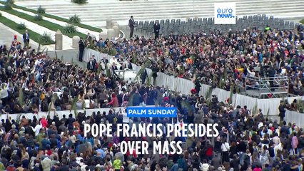 Pope Francis defends the "marginalised" at Palm Sunday mass a day after hospital release