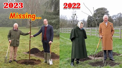 King Charles and Prince William plant a tree in memory of the Queen!