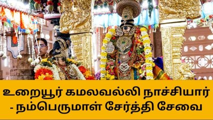 திருச்சி:கமலவல்லி நாச்சியார்,நம்பெருமாள் சேர்த்தி சேவை நிகழ்வு
