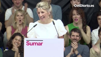Yolanda Díaz: "Quiero ser la primera presidenta de mi país, la primera presidenta de  España"