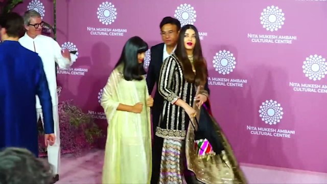 Salman Khan, Aishwarya Rai with daughter Aradhya Bachchan at Nita Ambani NMACC Launch l live news