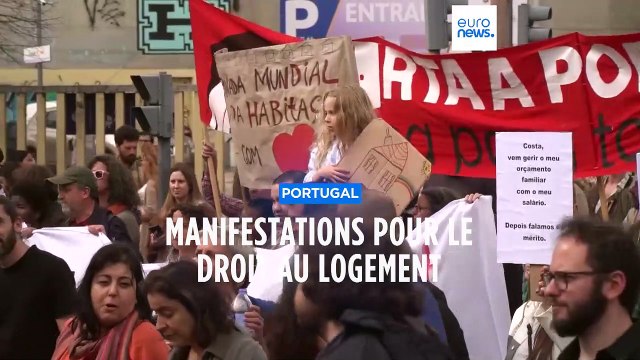 Un logement pour tous ! : les Portugais manifestent contre les prix de l'immobilier
