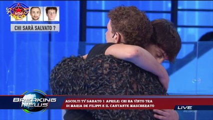 Ascolti tv sabato 1 aprile: chi ha vinto tra  di Maria de Filippi e il Cantante Mascherato