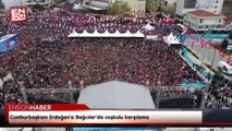 Cumhurbaşkanı Erdoğan'a Bağcılar'da coşkulu karşılama