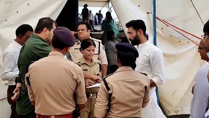 मुख्यमंत्री के कार्यक्रम स्थल का अधिकारियों ने लिया जायजा