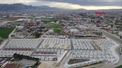 DEPREMZEDELER HATAY'DAKİ KONYA KONTEYNER KENTİN İLK ETABINA YERLEŞMEYE BAŞLADI