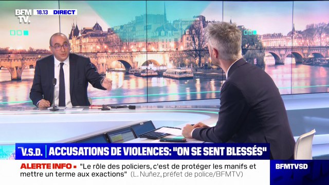 Accusations de violences policières: On se sent blessé moralement, quand on est mis en cause systématiquement , affirme Laurent Nuñez