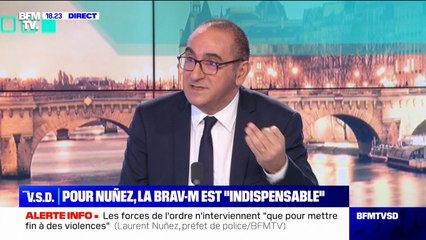 Laurent Nuñez: Gérald Darmanin "a raison de dire qu'il n'y a pas de violences policières systémiques"