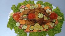 Salad decoration Ideas for Dawat |Chicken  Roast |salad carving #saladdecoration #cucumber