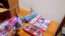Unboxing and Review of spiderman, captain america, disney princess Multipurpose Pencil Box with Calculator