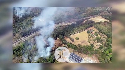 ASÍ ESTÁN LOS INCENDIOS FORESTALES EN VILLA ALTAGRACIA ESTE DOMINGO DE RAMOS