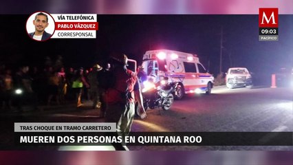 Accidente en la carretera Tulum-Cobá deja dos personas sin vida