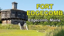 Fort Edgecomb from War of 1812 in Edgecomb, Maine, USA