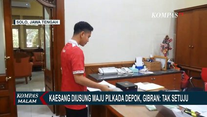 Ditanya Soal Beri Dukungan Kaesang Maju Jadi Wali Kota Depok, Gibran: 'Ora'