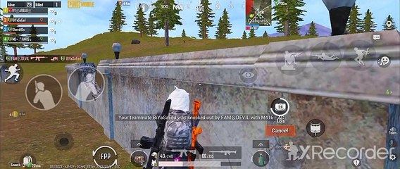 Dangrios enemy 1v1 garnate kill PUBG mobile