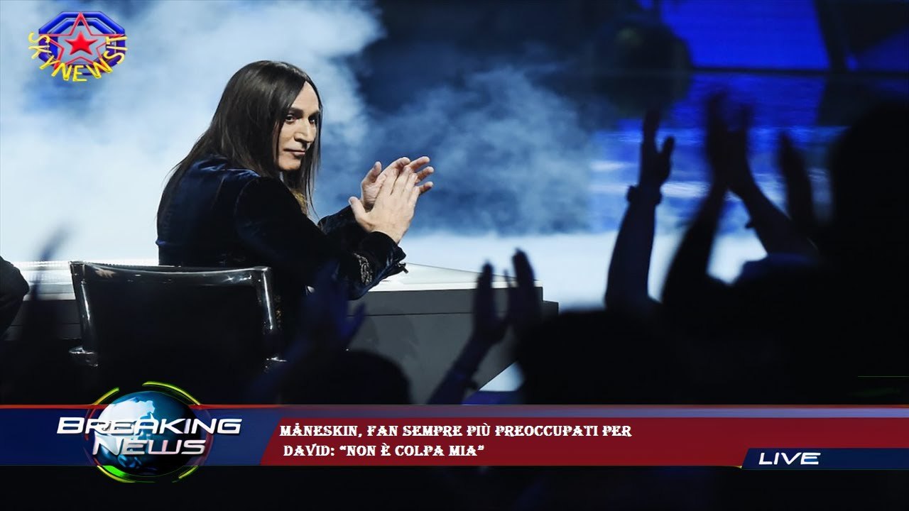 Måneskin, fan sempre più preoccupati per  David: “Non è colpa mia”