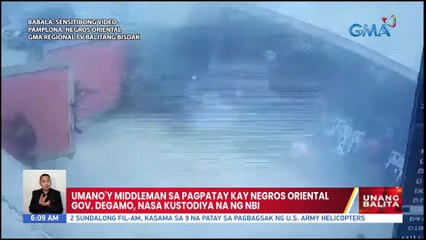 Umano'y middleman sa pagpatay kay Negros Oriental Gov. Degamo, nasa kustodiya na ng NBI | UB