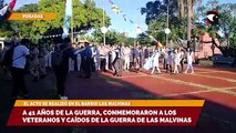 A 41 años de la guerra, conmemoraron a los veteranos y caídos de la Guerra de Las Malvinas