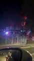 Incêndio em depósito de empresa de Joinville mobiliza bombeiros