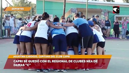 CAPRI se quedó con el Regional de Clubes NEA de Damas “C”