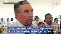 Invertirían más de 360 mdp en nuevo acceso a recinto portuario de Coatzacoalcos