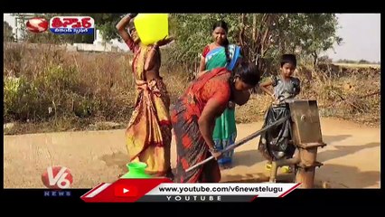 Water Scarcity Due To Mission Bhagiratha Works Delay _ V6 Weekend Teenmaar
