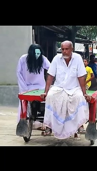 The Funny_Ghost_Scary_Prank_! Krishna comedy_#Shorts videos 