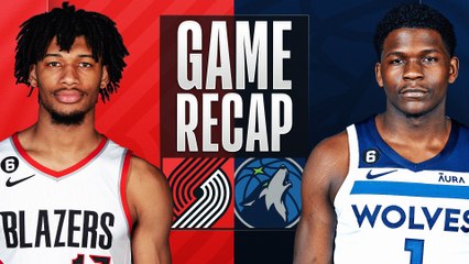 Game Recap: Trail Blazers 107, Timberwolves 105